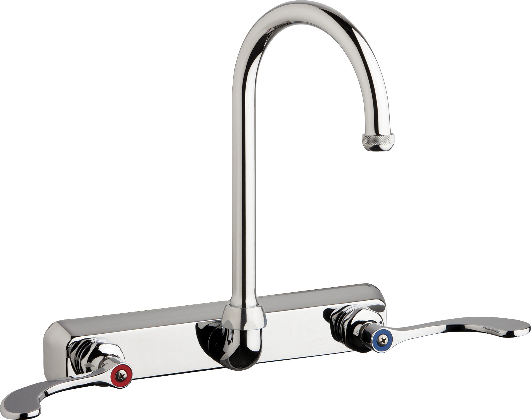 Chicago W8W-GN2AE1-317ABCP Hot and Cold Water Workboard Sink Faucet