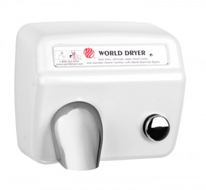 World Dryer Model A DA5-974AU White Hand Dryer 115V