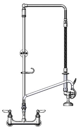 T&S Brass B-0131-ADF14-B Pre-Rinse Unit
