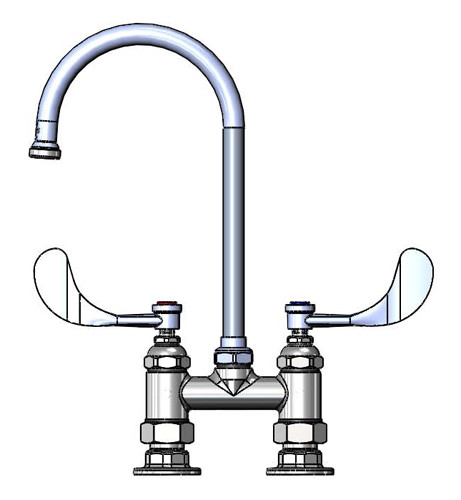 T&S Brass B-0325-WH4 Double Pantry Faucet