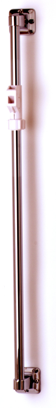 T&S Brass B-0940 Vertical Grab Bar, Sliding Spray Bracket, 32" Length