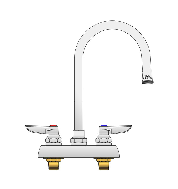 T&S Brass B-1110-120X Workboard Faucet