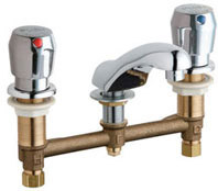 Chicago 404-VE2805-665ABCP E-Cast Concealed Lavatory Metering Faucet