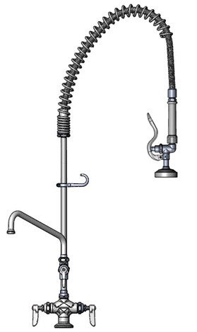 T&S Brass B-0113-ADF08 EasyInstall Pre-Rinse Unit