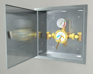 Guardian G3807LF TemperingValve, 44 Gal,Recessed SS LF