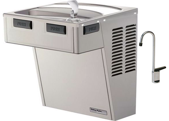 Halsey Taylor HAC8FS-GFP-Q-SS Stainless Steel Drinking Fountain with Glass Filler