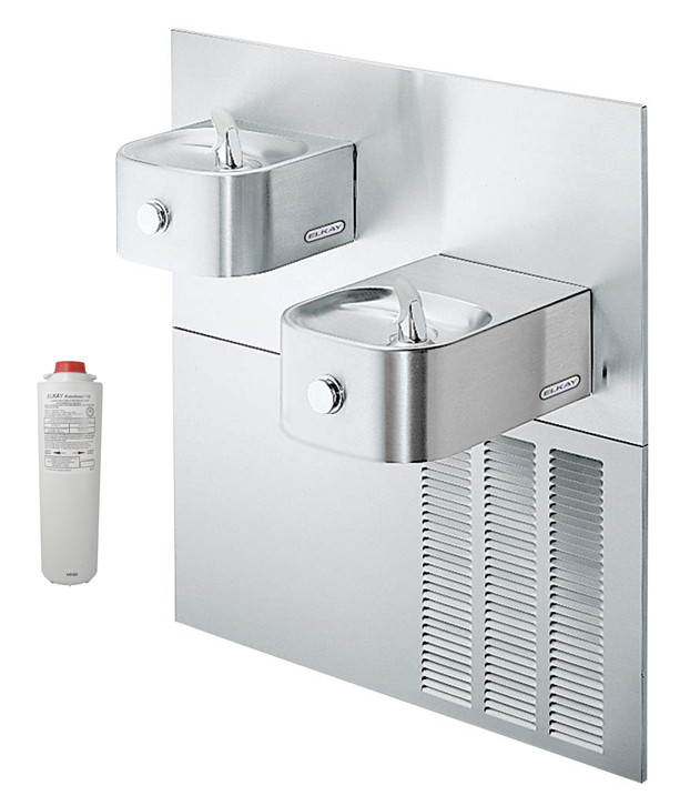 Elkay LNTE8RAK Filtered In-Wall Dual Drinking Fountain