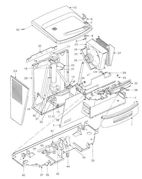 Oasis P8AM-D100 Parts Breakdown