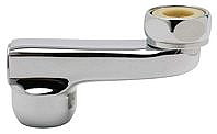 Chicago RCJKABCP 2-1/2" Offset Supply Arm with Integral Check and Shut-off Stop  with 1/2" NPT Female Thread Inlet