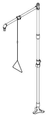Bradley S19-110BFSS Corrosion-Resistant Stainless Steel Barrier-Free Drench Shower
