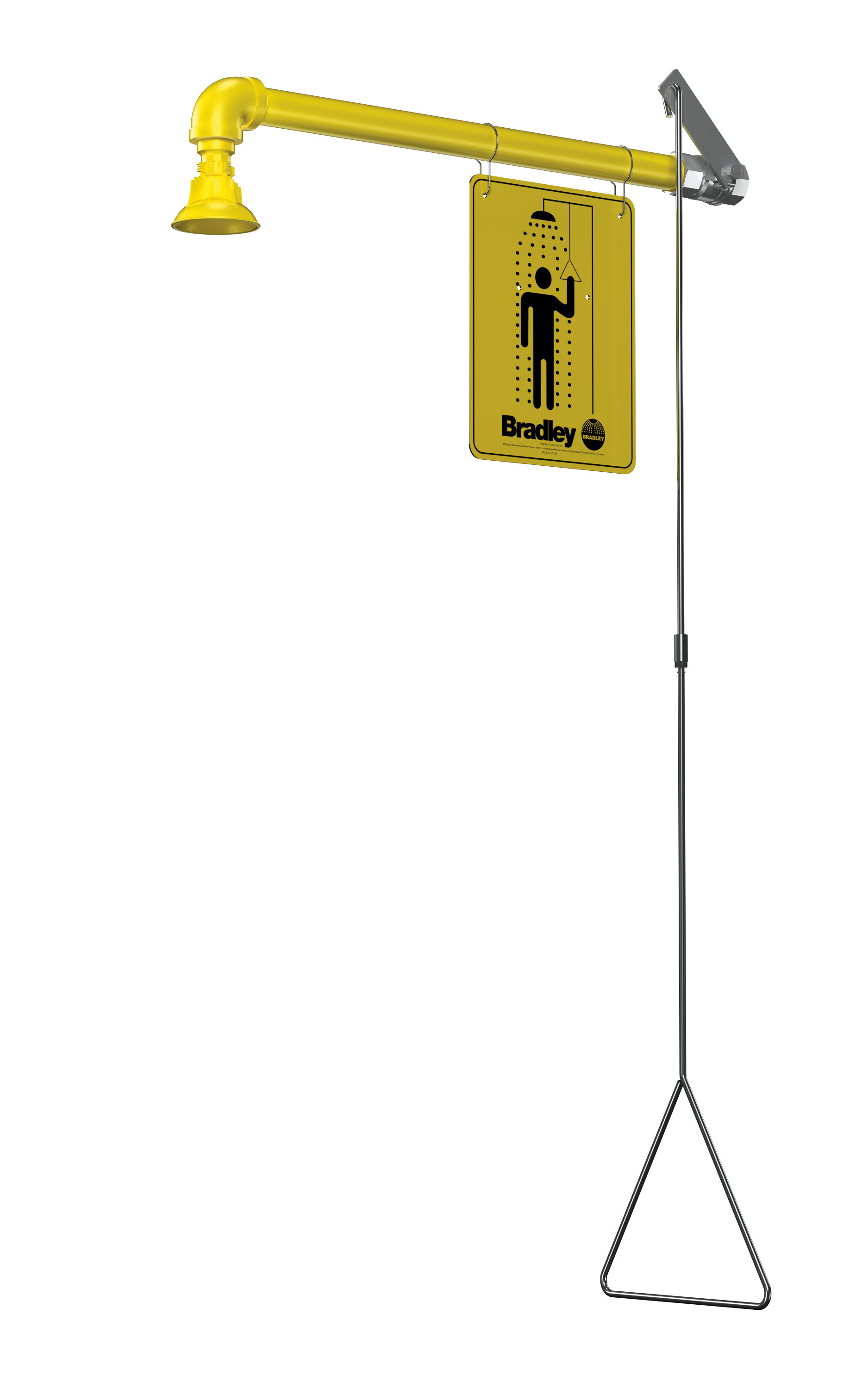 Bradley S19-120BF Barrier-Free Drench Shower (with Plastic Showerhead)