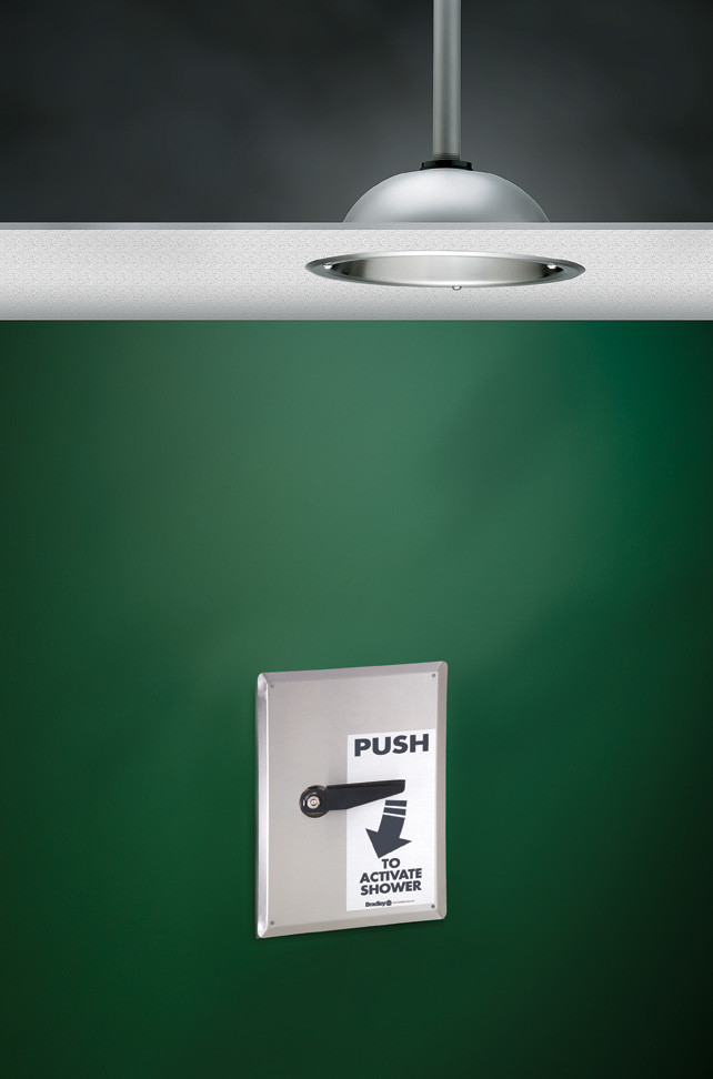 Bradley S19-125SFMBF Recessed Barrier-Free Drench Shower