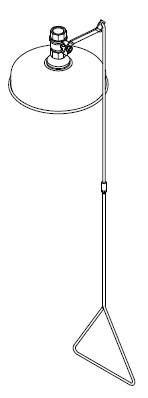 Bradley S19-130ABF Barrier-Free Stainless Steel Showerhead