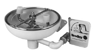 Bradley S19-220K Eye/Face Wash (with Stainless Steel Receptor and Spray Ring)