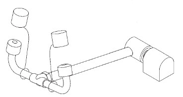 Bradley S19-270HD Counter-Mounted Swing-Down Eyewash