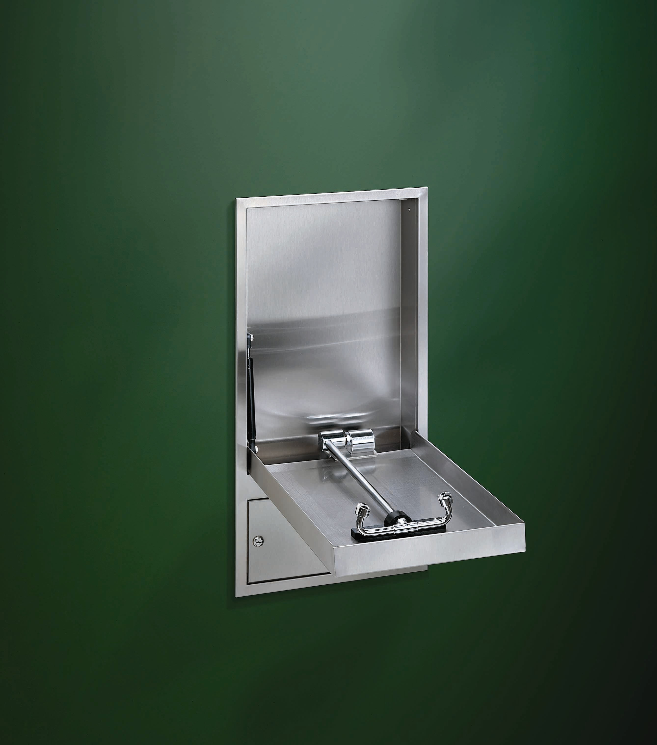 Bradley S19-282 Concealed Swing-Down Barrier-Free Cabinet-Mounted Eyewash (Discontinued)