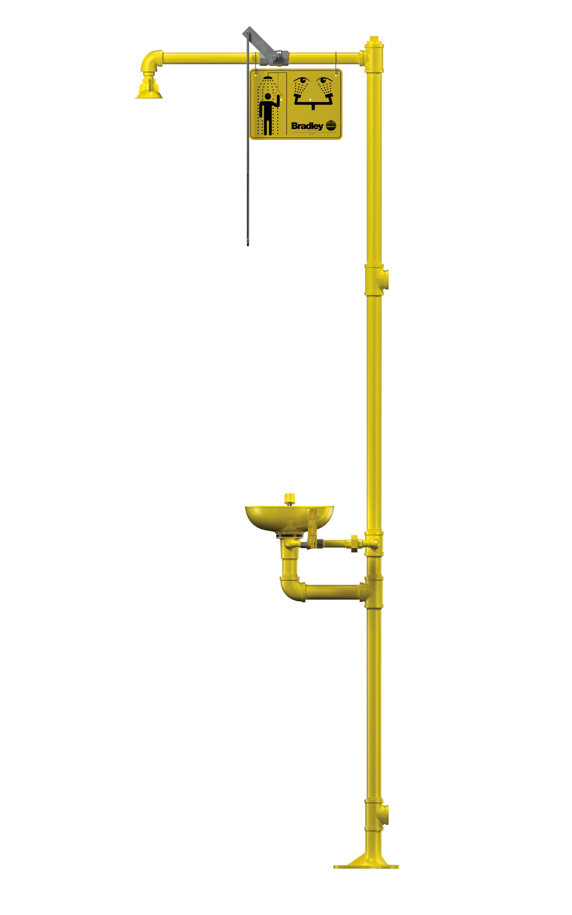 Bradley S19-310 Combination Drench Shower & Eyewash