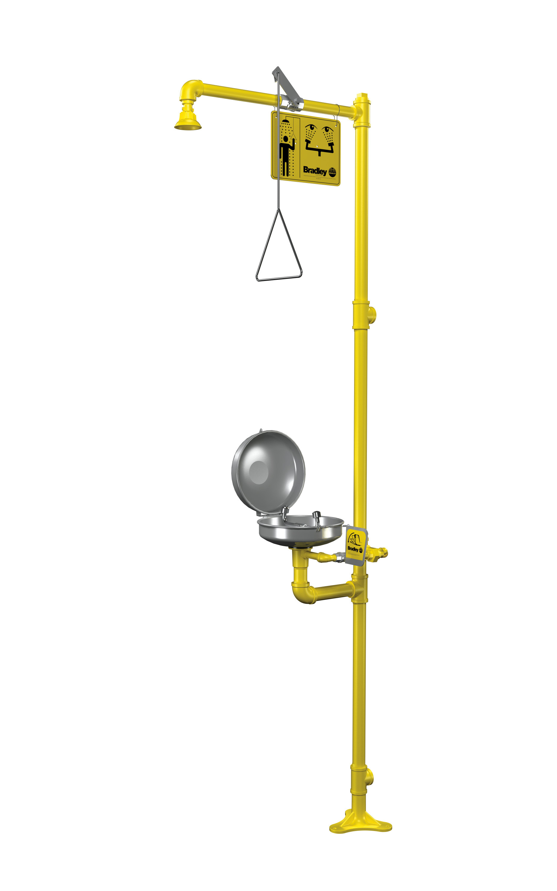 Bradley S19-310DC Combination Drench Shower & Eyewash