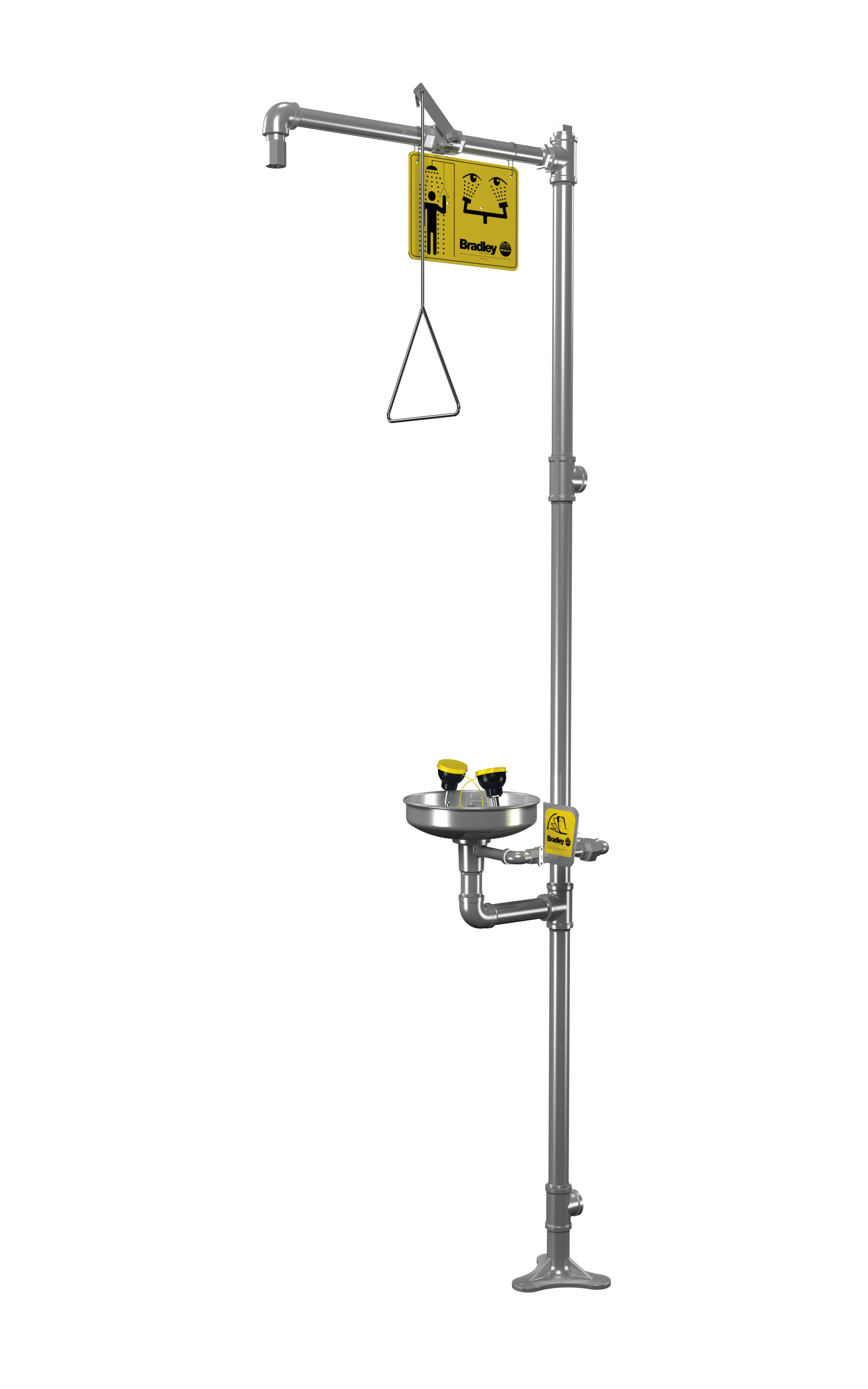 Bradley S19-310SSJP Combination Drench Shower & Eye/Face Wash