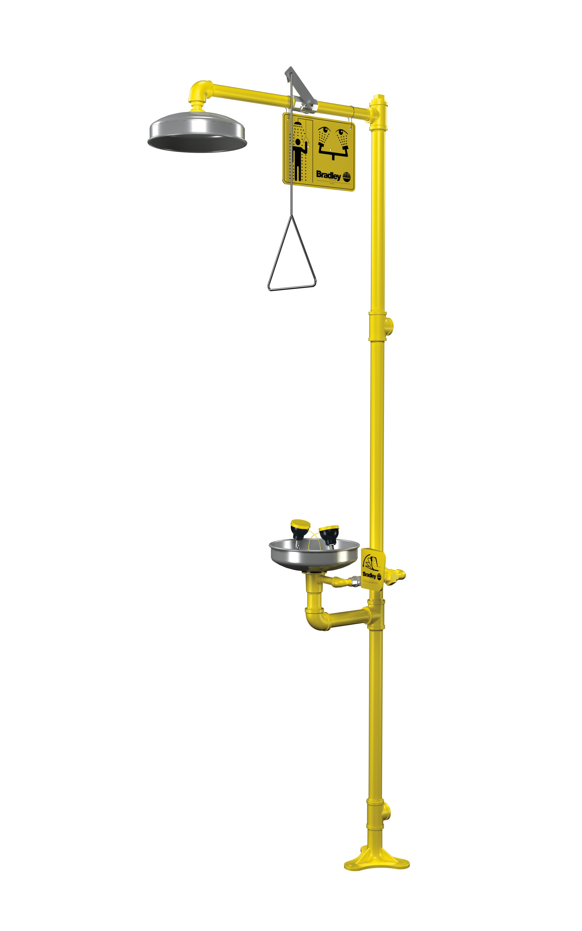 Bradley S19-310TT Combination Drench Shower & Eyewash
