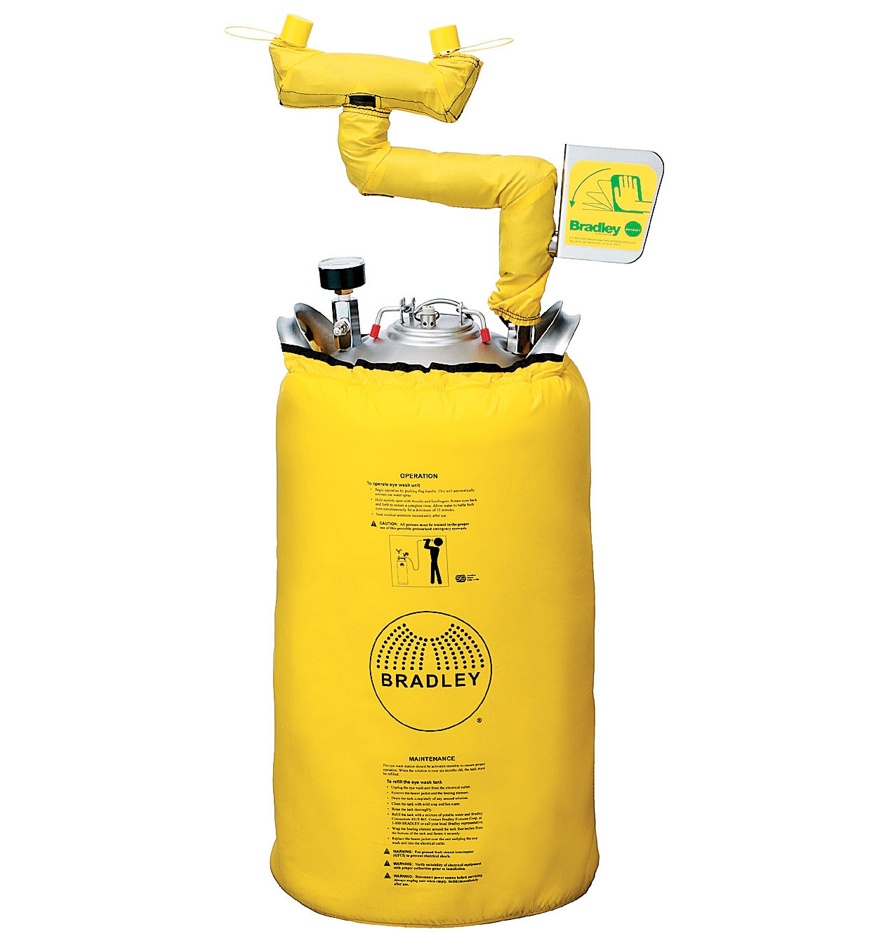 Bradley S19-690H Heated Portable Pressurized Eyewash 10 Gallon