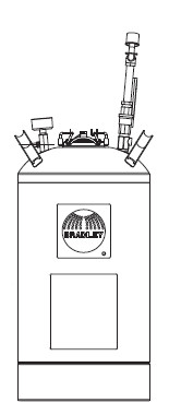 Bradley S19-690LHS Portable Pressurized Tank 10 Gallon (with Eyewash)