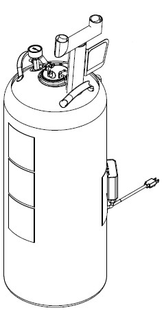Bradley S19-788H Heated Portable Stainless Steel Pressurized Tank 15 Gallon (with Eyewash)