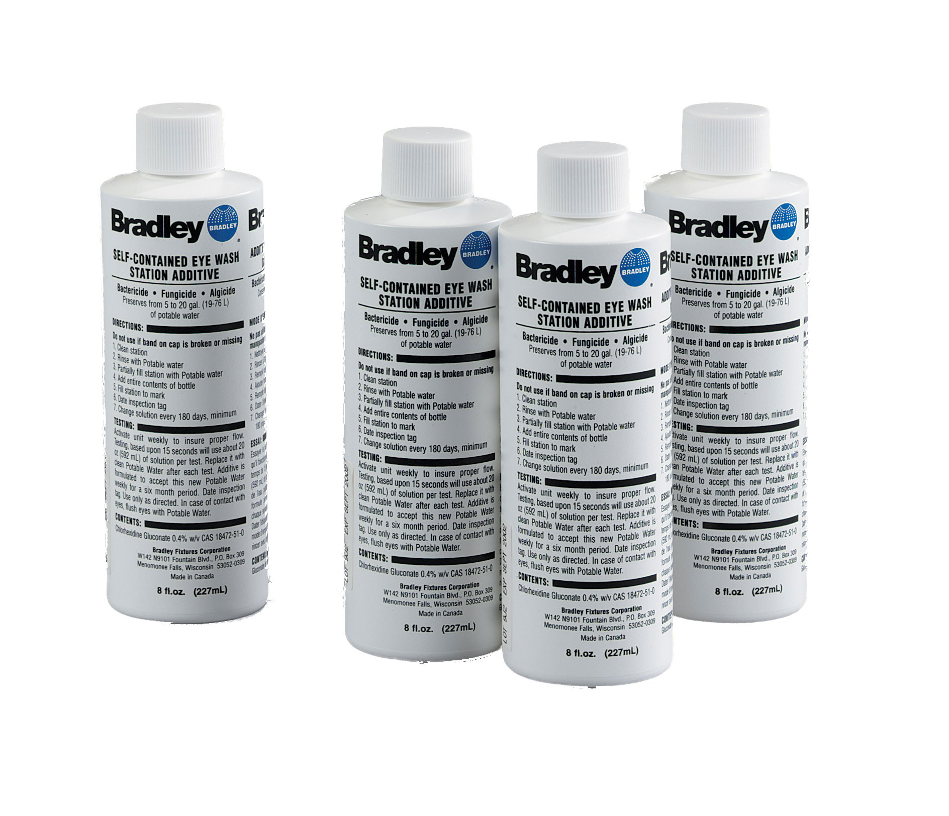 Bradley S19-865 Eyewash Water Preservative (4 Included)