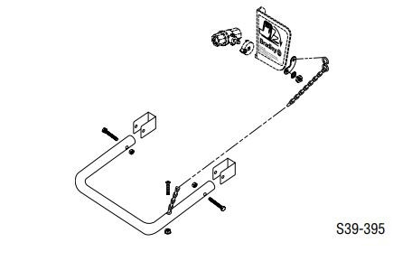 Bradley S39-395 Eyewash Foot Control Assembly