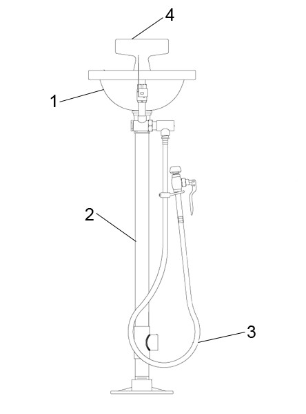 Speakman SE-430 Eye/Face Wash Parts Breakdown