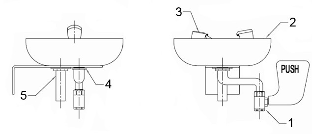 Speakman SE-495 Eye/Face Wash Parts Breakdown