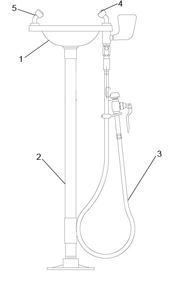 Speakman SE-536 Eyewash Parts Breakdown