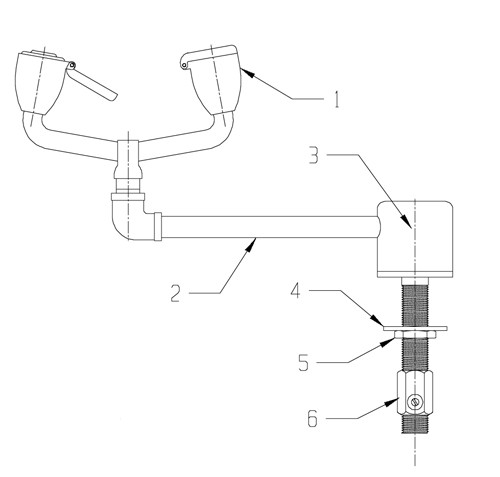 Speakman SE-570/SE-570-LH Eyewash Parts Breakdown