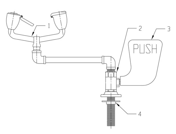 Speakman SE-571 Eyewash Parts Breakdown