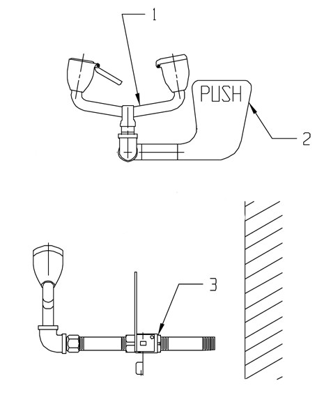 Speakman SE-575 Eyewash Parts Breakdown