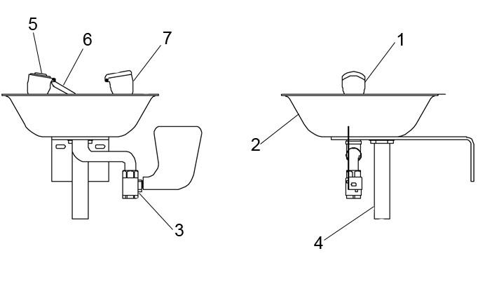 Speakman SE-582 Eyewash Parts Breakdown