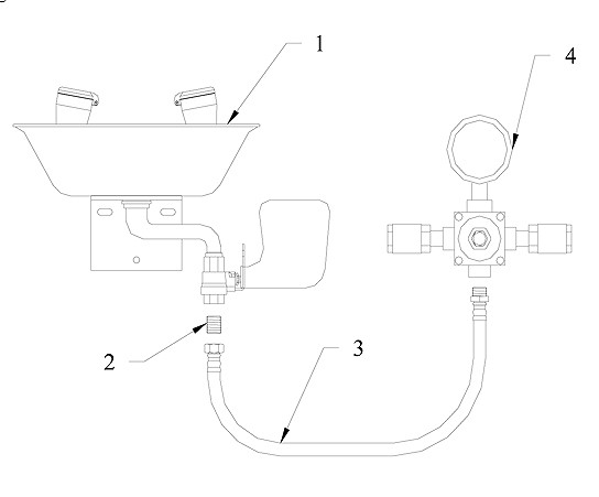 Speakman SE-TW-CU Eyewash/Mixing Valve Parts Breakdown
