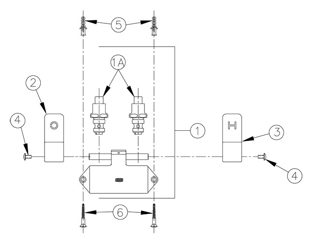 Zurn Z85500 Double Foot Pedal Valve Parts Breakdown