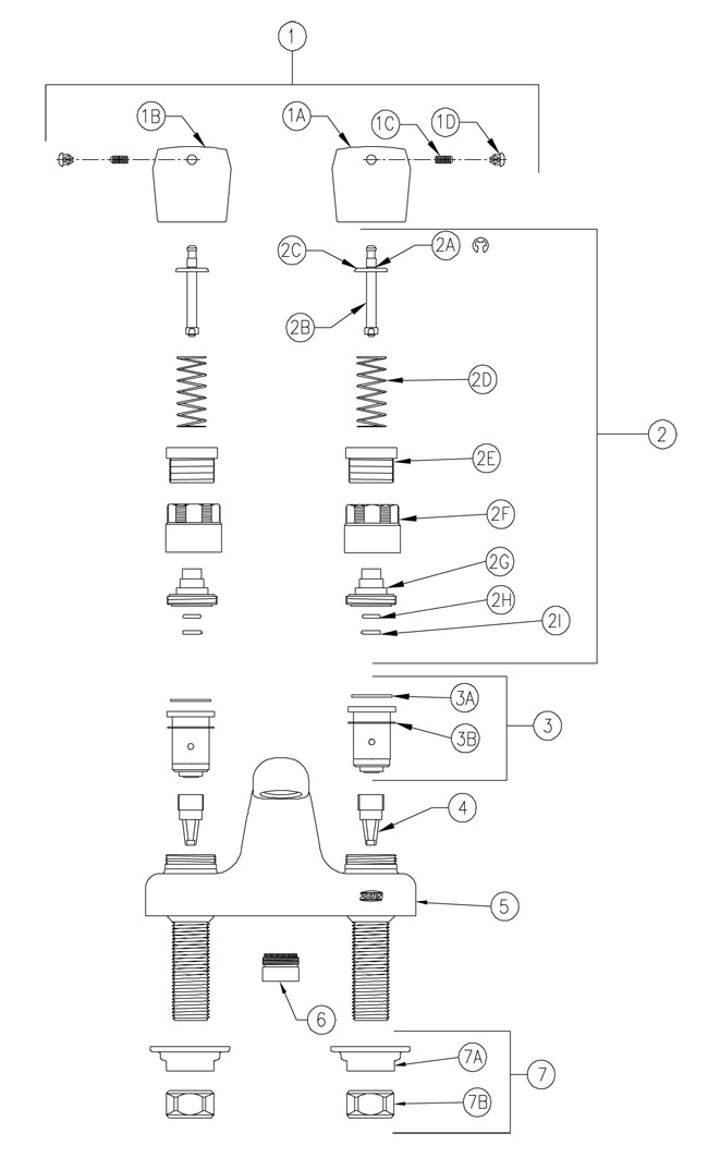 Zurn Z86500 Parts Breakdown 