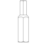 Acorn 0296-026-000 5/32" Center Reject Hex Bit For 1/4" Socket (10-Pack)
