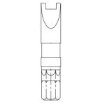 Acorn 0299-002-000 1/4" Hex Shank Snake-Eye Spanner Bit