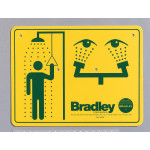 Bradley 114-052 Drench Shower / Eyewash Sign