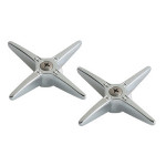 Chicago 634-PRJKCP 3" Metal Cross Handles w/ Hot & Cold Index