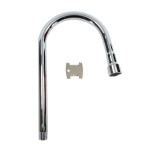 T&S Brass 120X-LAM-VR 120X Gooseneck W/ Vandal Resistant Laminar Flow Device