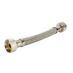 Acorn 2195-010-000 6-1/4" Stainless Steel Braided Hose 1/2" Female X 1/2" Female