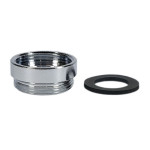 T&S Brass 017649-45 13/16-24Un Female X 55/64-27UN Male Adapter (Plated)