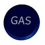 WaterSaver PA062-Blue Gas Press-In Index Button