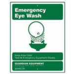 Guardian 250-007G Eyewash Sign