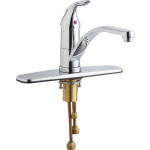 Chicago 431-ABCP Single Lever Hot and Cold Water Mixing Sink Faucet