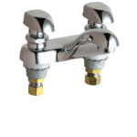 Chicago 802-335ABCP Hot and Cold Water Metering Sink Faucet